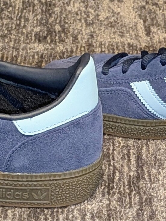 NIB, Adidas, Handball Spezial, Collegiate Navy/ Gum Athletic Shoes-Men\'s 6.5